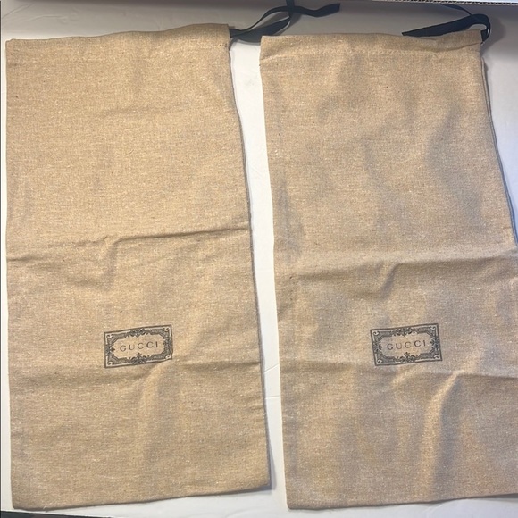 Gucci Beige Dust Bags Set of Two - Picture 1 of 14